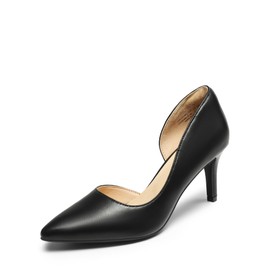 Women's Closed Toe Pumps, Black (black polyurethane)