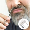 Minkissy Kit de tijeras para barba y bigote para nariz