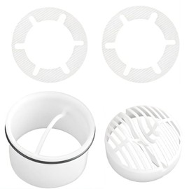 FENGCHUANG Hair Strainer for Shower Set, Hair Catcher Set of 4, Replacement Dip Tube Hair Catcher Shower, Hair Strainer for Drain Fittings / Shower Drains