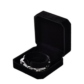 HOUSWEETY Classic Velvet Bracelet Presentation Gift Box Jewellery Case