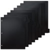 Koqye Black Plastic Dividers for 3 Ring Binder, 8-Tab Binder