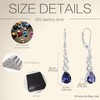 Infinity Dangle Earrings for Women - Guesma 8x6mm Sterling Silver