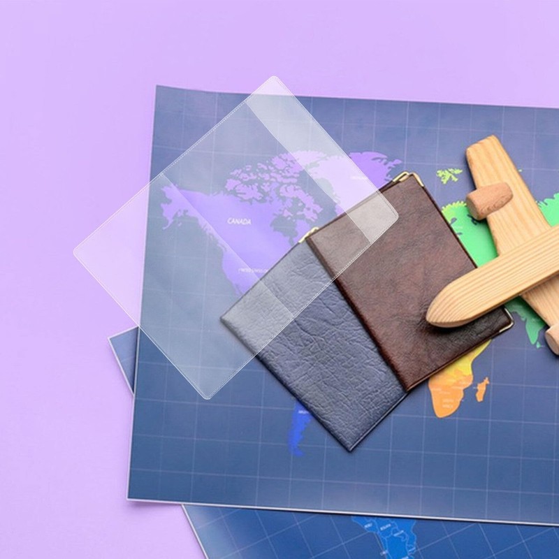 COHEALI 15pcs Waterproof Clear Passport Cover Plastic Passport Protector Vinyl