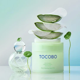 TOCOBO Almohadilla Calmante de Agua Cica con Complejo Múltiple de Ácido Hialurónico y Extracto de Aloe, Efecto Refrescante y Humectante