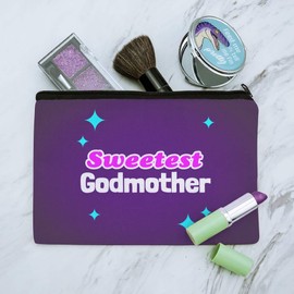 Sweetest Godmother Makeup Cosmetic Bag Organizer Pouch