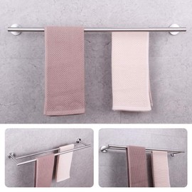 GERZWY Bathroom Double Towel Bar Stainless Steel 36-Inch Bath Towel Bar Modern Style Wall Mount Brushed Finish
