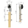 JUBEST 6 FT Brushed Nickel Sliding Barn Door Hardware Kit