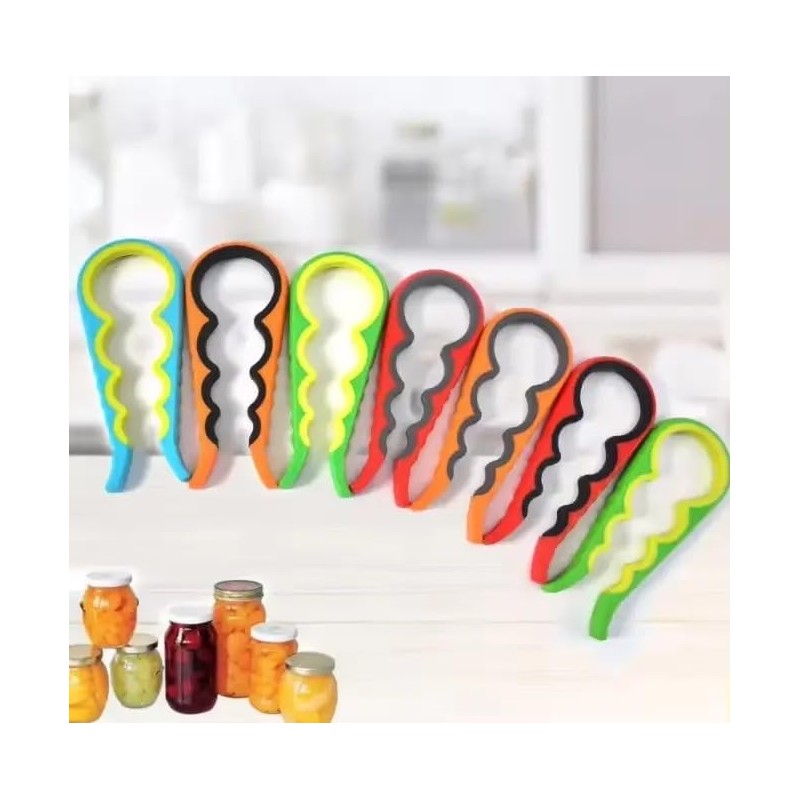4-in-1 Jar and Bottle Opener – Easy Grip, Multi-Function Kitchen