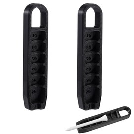 2pcs Golf Tee Height Adjuster, 6 Settings Precision Adjustable Golf Tee Elevator Tool Height Setter for Consistent Swings Training Accessories (Black)