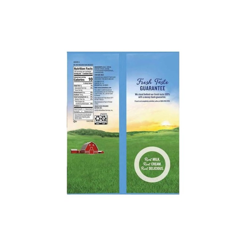 Land O Lakes Half & Half Creamer Singles, 192 Count