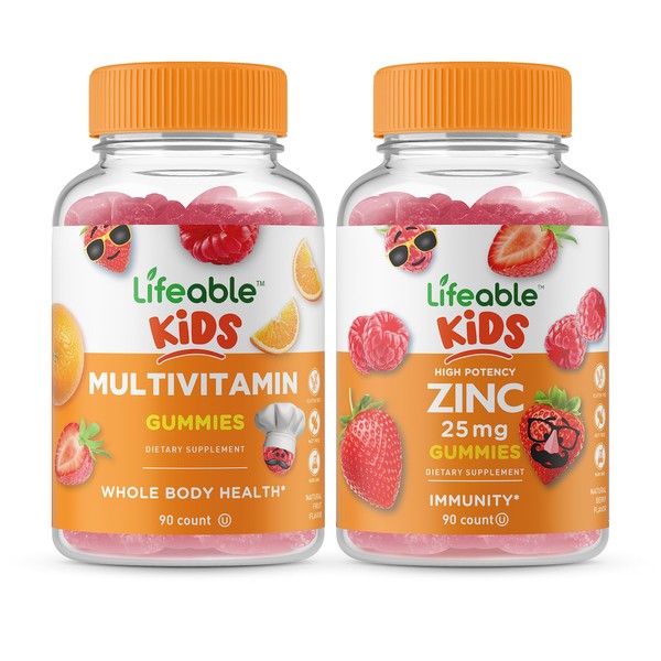 Lifeable Lifeable Multivitamin Kids + Zinc 25mg Kids, Gummies Bundle