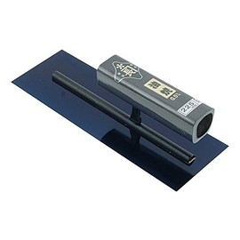 Kincho Square Trowel Oil Grilled, 0.02 inch (0.5 mm) Thick, Black Painted Square Pattern, Rivetless, 8.9 inches (225 mm)