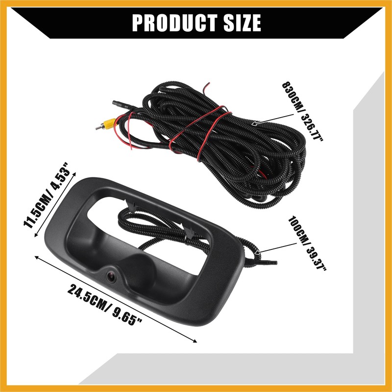 Partuto Backup Camera Tailgate Handle for Chevy Silverado 1999-2007 for