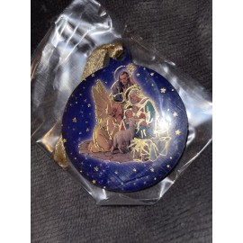 Joseph Joseph Christmas Baby Jesus Mary Joseph 2” Wooden Ornament New Hungary Sacra Famiglia