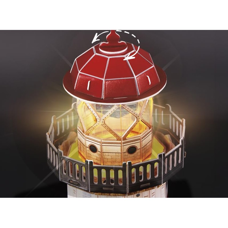 EXPLORA - Faro - Puzzle 3D Luminoso - 540055-72 Pezzi