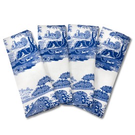 Portmeirion Home & Gifts Napkins S/4, Blue & White