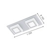 Eglo Ceiling Light, Integriert, Silver