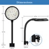 DaToo Mini Clip On Aquarium Light 7W Dimmable Small Fish