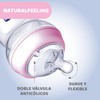 CHICCO, Biberón Natural Feeling, Color Rosa, 150 ml