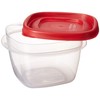 Rubbermaid 7J60 Easy Find Lid Square 2-Cup Food Storage (Pack