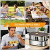 AXVRAV Confezione da 2 contenitori per il pranzo in acciaio