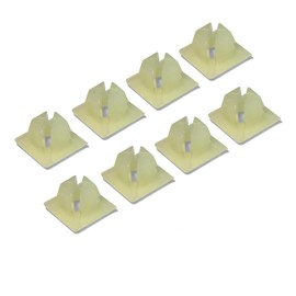 License Plate Screw Inserts – Set of 8 Nylon Retaining Nuts for License Plate Screws - Front and Back License Plate Nut Bracket Clip Fasteners for Cars, Trucks, SUVs, Motorcycles (Screw Retainers)