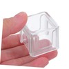 Outanaya 3pcs Clear Acrylic Pool Chalk Box Sealed Billiard Chalk