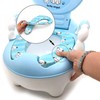 XKMT- Baby Kids Portable Bear Blue Potty Training Seat Toddler
