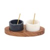 Cruiser’s Caché Marble Salt Cellars Set of 2 with Gold