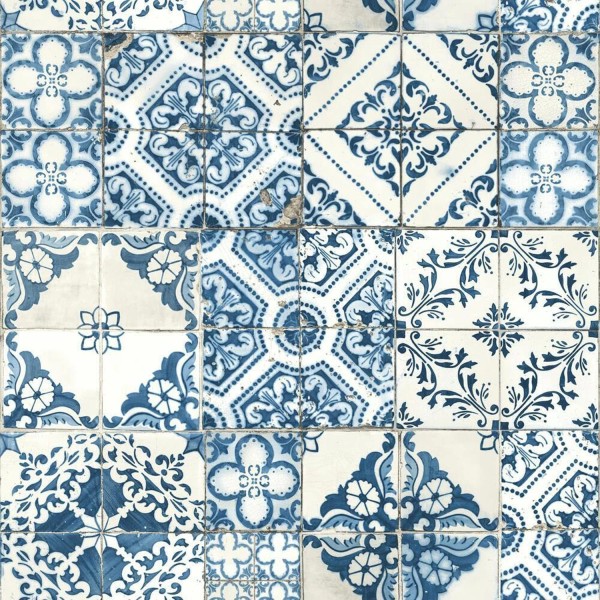 RoomMates Mediterranean Tile Peel And Stick Wallpaper Removable Washable No