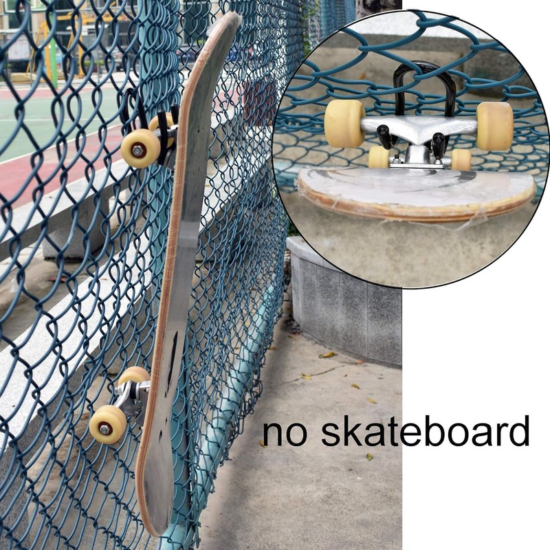 2-Pack Upgrade Skateboard Wall-Mounted Skateboard Hook Hook Skateboard Storage Display