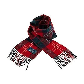 Clans of Scotland - 100% Pure Lambswool Scottish Clan Tartan Scarf - 100% Wool - Pure Wool Tartan Scarf - In Various Tartans - Perfect for Men and Women - 12x60 Inches - Chisholm