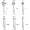Zhenghebuy Measuring Spoons,6 Pcs Stainless Steel Measuring Sets,Scale Tablespoon for