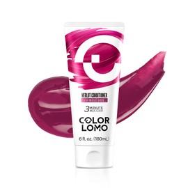 COLORLOMO Semi Permanent Hair Color - 6 oz Color Depositing Conditioner with Shea Butter & Almond Oil- Color Conditioner Depositing Hair Mask - Vegan, Paraben, Ammonia & Sulfate Free - Merlot