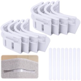 saerryor 8 Pcs Bed Sheet Holder, Sheet Corner Holders with Lock Strips, Removable Fitted Sheet Clips, for Mattress Protectors Blankets Bedding