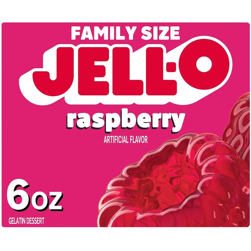 Jell-O Variety Pack Orange Cherry Lime Strawberry Raspberry 6 oz
