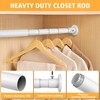 Closet Rods For Hanging Clothes, 17-52 Inch Adjustable Closet Rod,