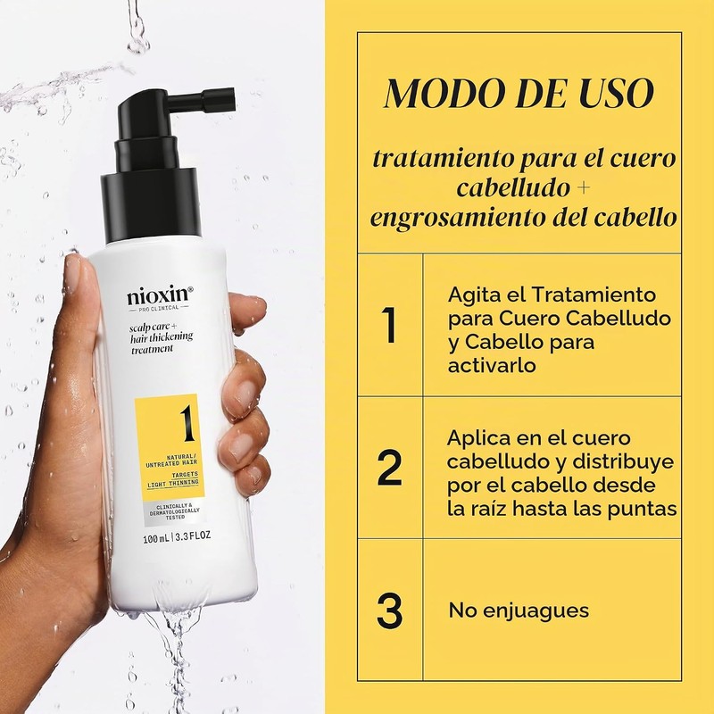 Nioxin Tratamiento Leave-In para Cuero Cabelludo y Cabello fino –