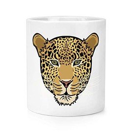 Leopard Face Makeup Brush Pencil Pot