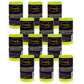 Stringliner 35112 Mason’s Line Replacement Rolls – 1/4 Lb. #18 Construction Replacement Roll Twisted FL Yellow 270'. (Pack 12)