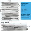 V-MOZZA Peel and Stick Backsplash, 20-Sheet Peel and Stick Tiles