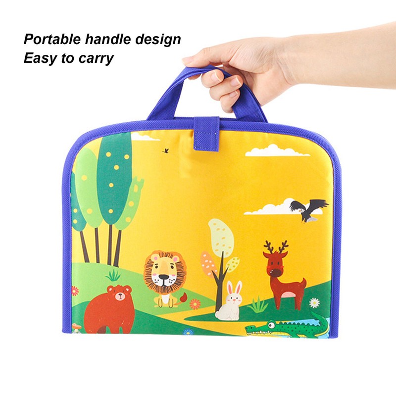 Kids Water Painting Board Portable Handle Reusable Mess Free Educational