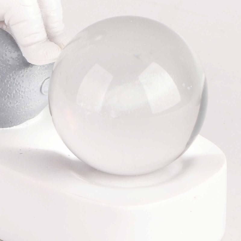 Resin Astronaut Crystal Ball Night Light Galaxy 3D Inner Carving