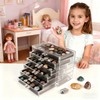 Rock Collection Box, 108 Grid Rock Collection Display Case, Crystal