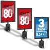 Estleys 3 Pcs Stanchion Sign Holder 8.3 x 11.7, Portrait