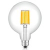 CRLight 12W Dimmable LED Large Globe Bulb 100W Equivalent 1000LM,