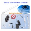 RESFNSE 5 Pin LED Strip Connector Kit White LED Strip