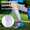 HOMIKLSA Schienbeinschoner Kinder Fussball Weiß, Stutzen mit Optimierter Einstecktasche,Langlebige Schienbeinschoner