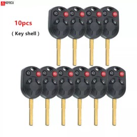 Unbranded 10X Replacement Remote Key Shell Case Fob 3+1Button for Ford Escape C-Max Focus