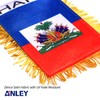Anley 4 X 6 Inch Haiti Fringy Window Hanging Flag